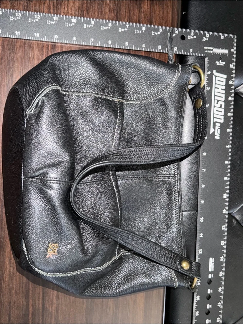 The Sak Black Pebbled Leather Hobo Shoulder Bag
